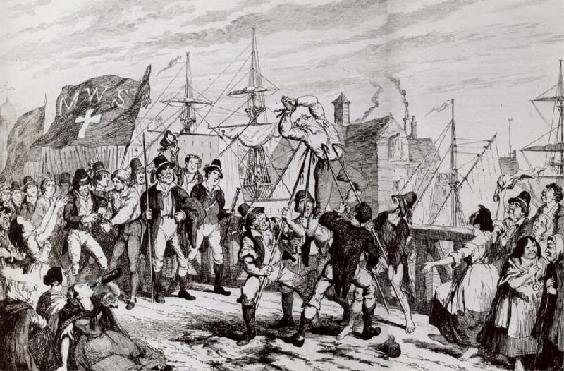 Thomas Pakenham The rebels executing their prisoners on the bridge at Wexford Germany oil painting art